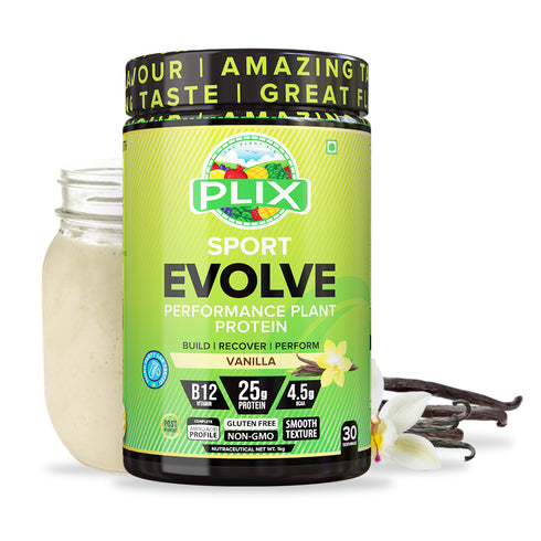 Plix Evolve Performance Plant Protein Powder|Vanilla