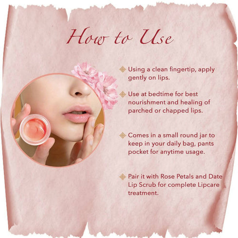 Khadi Essentials Wild Rose Lip Balm with Shea Butter And Essential Oils