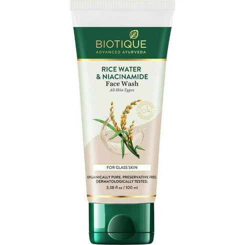 Biotique Advanced Ayurveda Rice Water & Niacinamide Gel Face Wash 100g