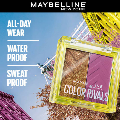 Maybelline New York Color Rivals Longwear Eyeshadow Duo | Assertive X Coy