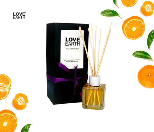 Love Earth Reed Diffuser Tangerine