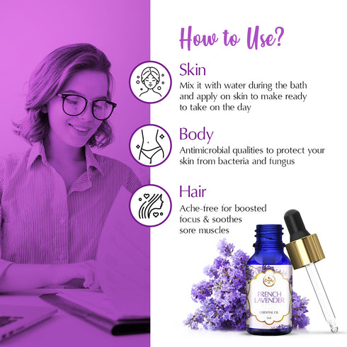 the beauty co India French Lavender Essential Oil For Rejuvenation