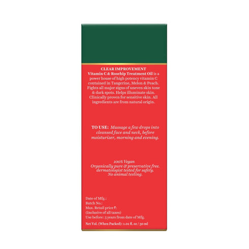 Biotique Advanced Organics Clear Improvement Vitamin C & Rosehip Treatment Oil 30ml