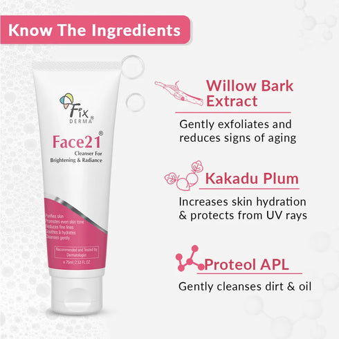 Fixderma Skincare Face 21 Cleanser For All Skin Types