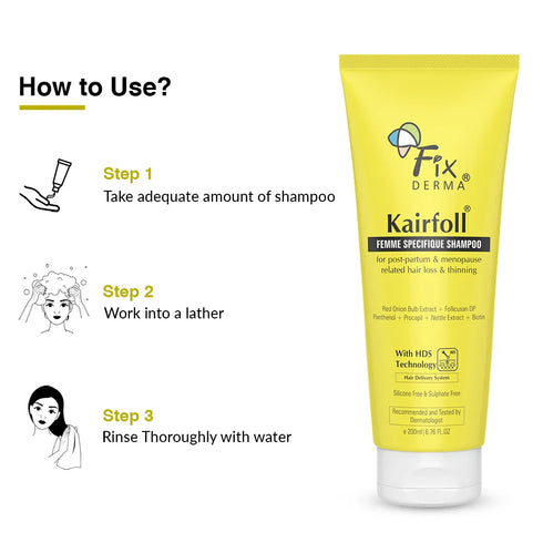 Fixderma Skincare Kairfoll Femme Specifique Shampoo
