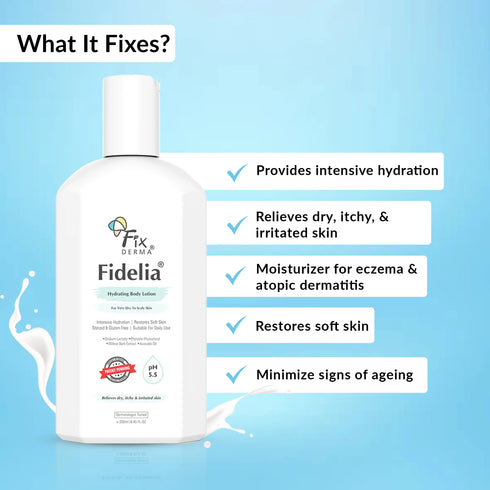Fixderma Skincare Fidelia Hydrating Body Lotion For Dry Skin