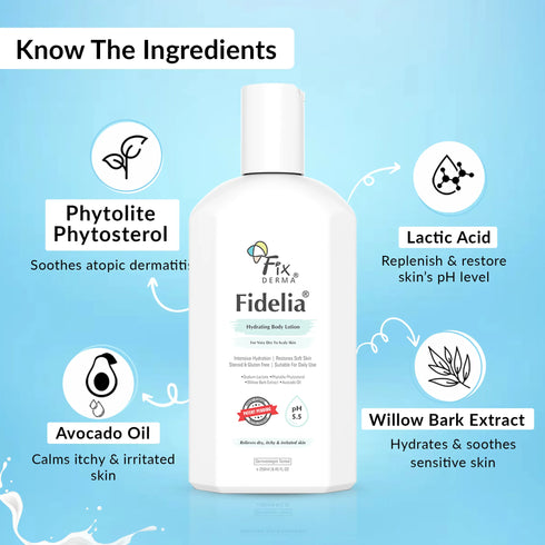 Fixderma Skincare Fidelia Hydrating Body Lotion For Dry Skin