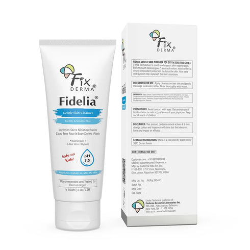 Fixderma Skincare Fidelia Face And Body Wash For Dry And Sensitive Skin