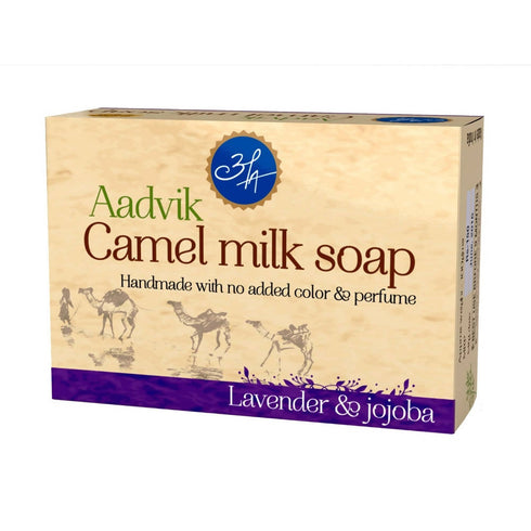 Aadvik Camel Milk Soap Lavender and Jojoba Essential Oil