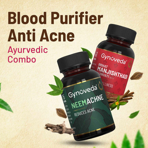 Gynoveda Ayurvedic Manjishthadi Tavlets + Neemachne Tablets