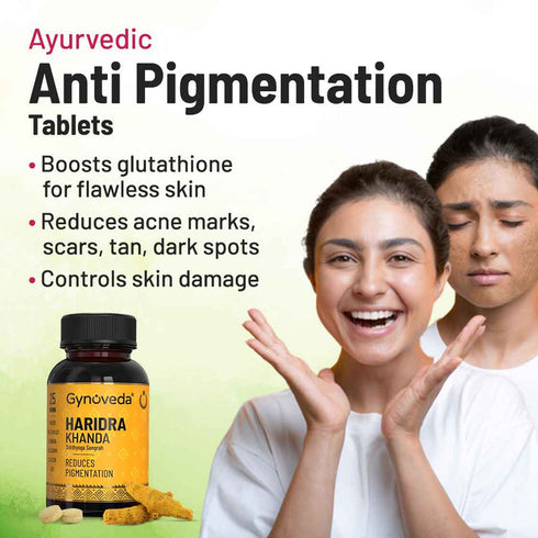 Gynoveda Natural Collagen Builder + Haridra Khanda Tablets