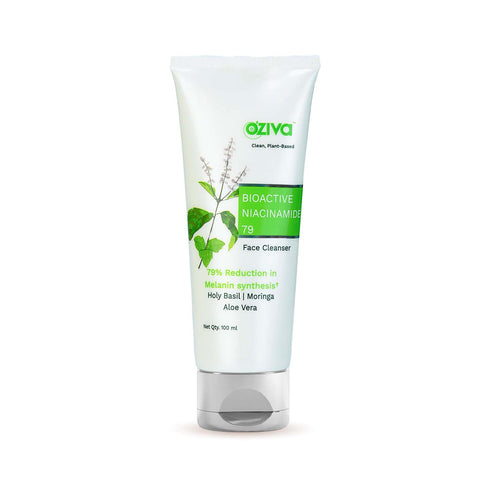 OZiva Bioactive Niacinamide79 Face Cleanser for Acne and Spot Correction 100 ml