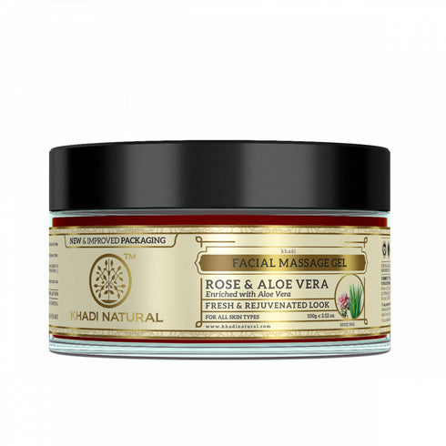 Khadi Natural Rose & Aloe Vera Facial Massage Gel 100g