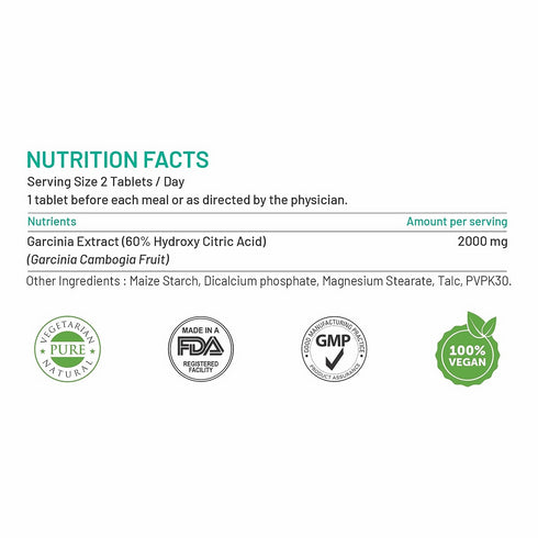 Bliss Welness Garcinia 2000 Tablets