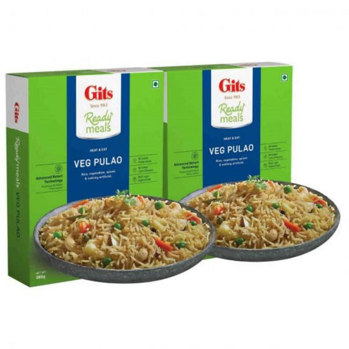 Gits Ready Meals Heat andEat Veg Pulao