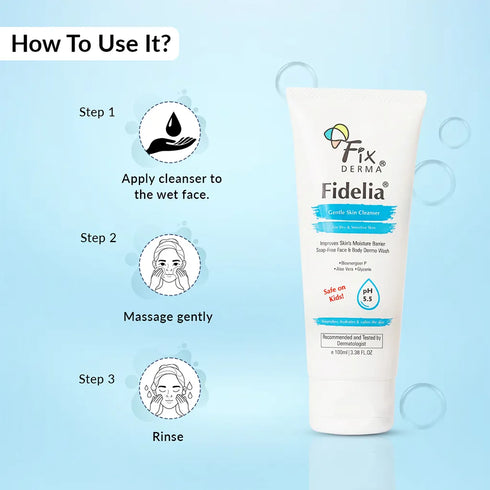 Fixderma Skincare Fidelia Face And Body Wash For Dry And Sensitive Skin