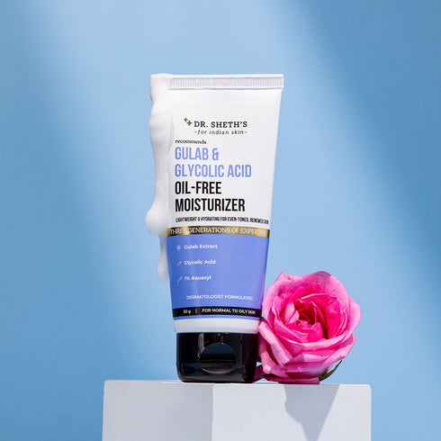 Dr. Sheth's Gulab and Glycolic Acid OilFree Moisturizer 50g