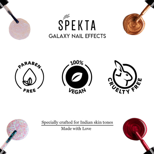 Spekta Galaxy Nail Effects 13 Nebula Red Shimmer