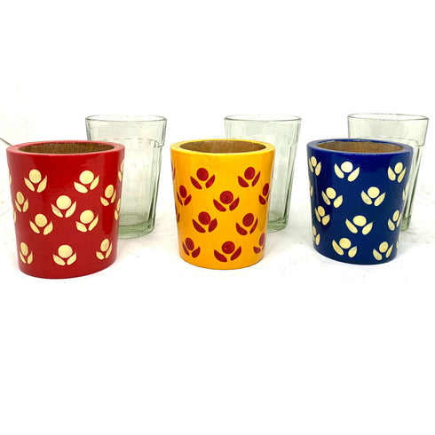 Kondapalli Designer Tea Glasses Set of 3