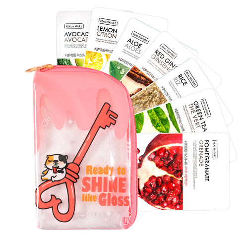 The Face Shop Glow Key Ready To Shine Like Gloss Combo (Pack Of 7)