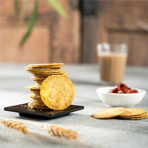 Stuti Khakhra Golgappa Coin Khakhra With Schezwan Chutney