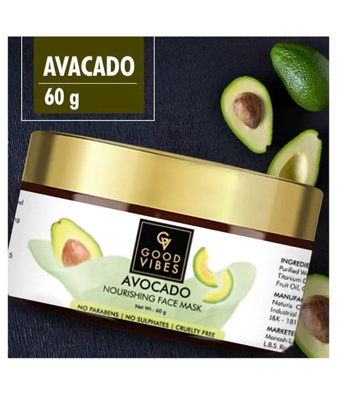Good Vibes Nourishing Avocado Face Mask 50g