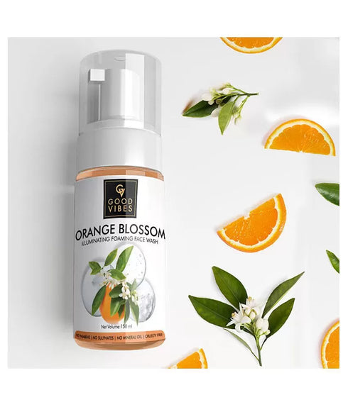 Good Vibes Illuminating Foaming Face Wash - Orange Blossom 150ml