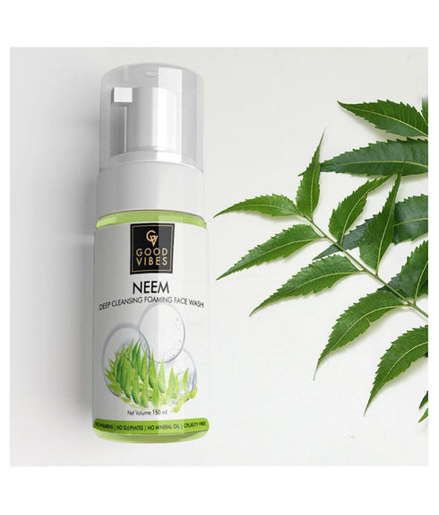Good Vibes Neem Deep Cleansing Foaming Face Wash 150ml
