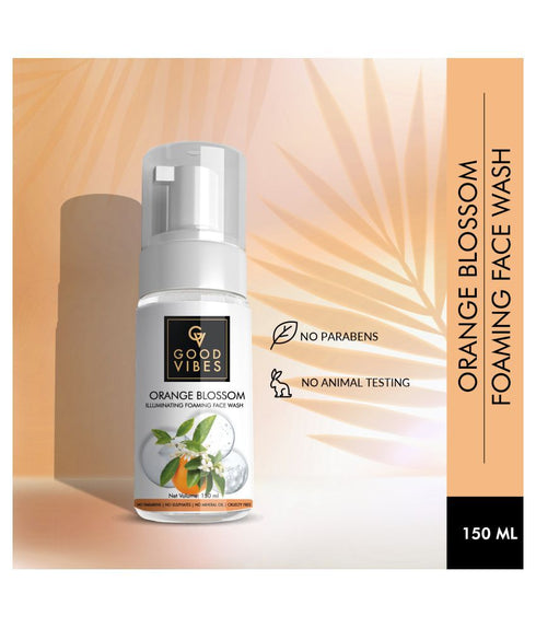 Good Vibes Illuminating Foaming Face Wash - Orange Blossom 150ml