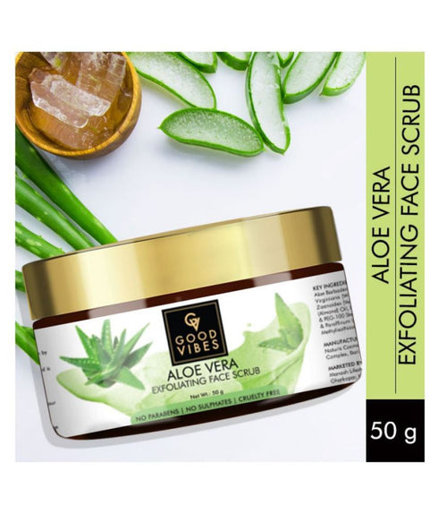 Good Vibes Aloe Vera Exfoliating Face Scrub 50g