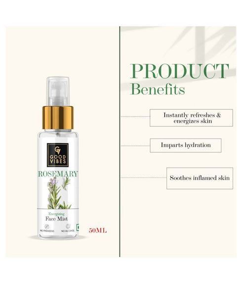 Good Vibes Rosemary Energizing Face Mist 50ml