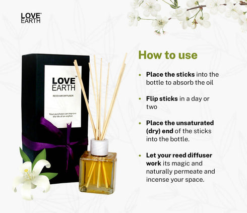 Love Earth Reed Diffuser Jasmine