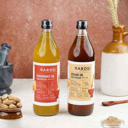 Barosi Groundnut Oil & Sesame Oil Combo