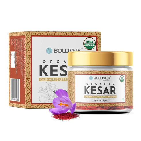 Boldveda Organic Kesar Kashmiri Saffron Threads