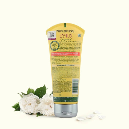 Lotus Organics+ Brightening De Tan Face Pack