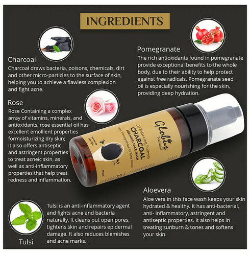 Globus Naturals Charcoal Foaming Face Wash