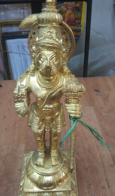Standing Hanuman Brass Idol