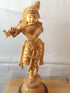 White Wood Sree Krishna Idol