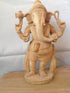 White Wood Standing Ganesh Statue