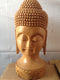 White Wood Lord Buddha Statue - Big