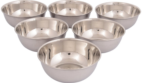 Stainless Steel Bowl Set Of 6 Pcs