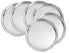 Stainless Dinner Plates Set Of 6 Pcs