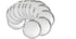 Stainless Dinner Plates Set Of 12 Pcs