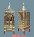 Meenakari Brass Temple With Red Design 38cm X 50cm X 71cm