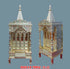 Meenakari Brass Temple With Doors And Design (53cm X 38cm X 99cm)