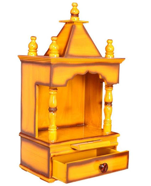 Teak Wood Temple With One Heavy Gopura