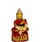 Goddess Lakshmi Matha Idol / Vara Lakshmi Ammavaru Idol with Red Saree Stone Work