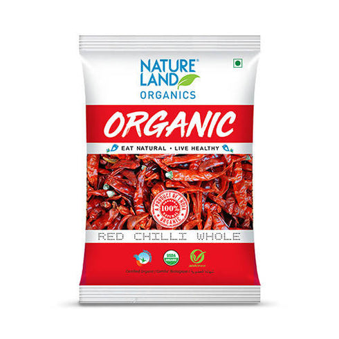 Nature Land Organics Red Chilli Whole