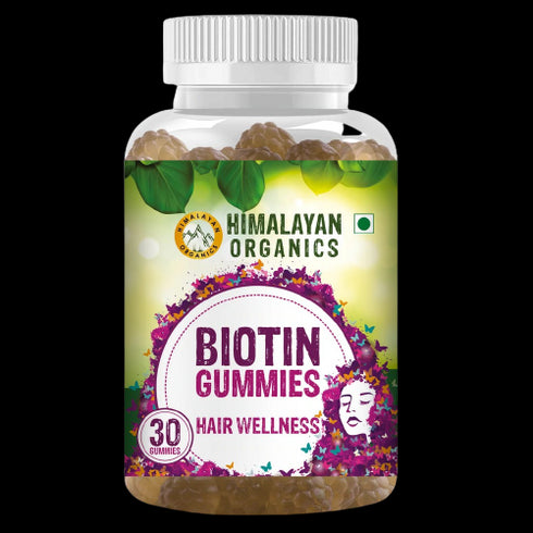 Himalayan Organics Biotin Gummies Hair Vitamins