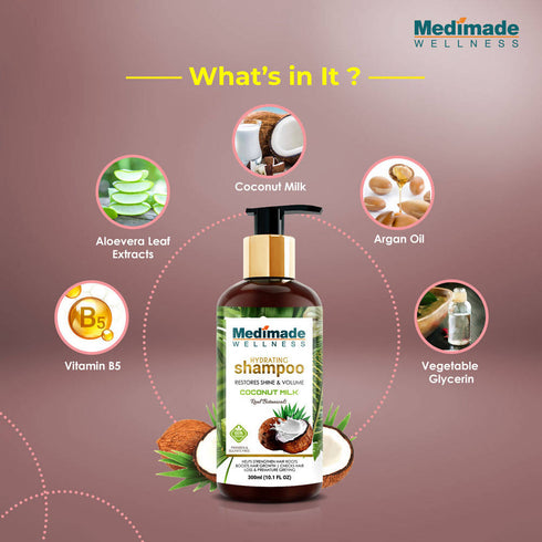 Medimade Wellness Hydrating Shampoo With Coconut Milk